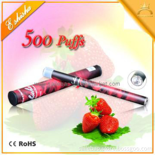 Multicolor disposable shisha pipe 500 puffs